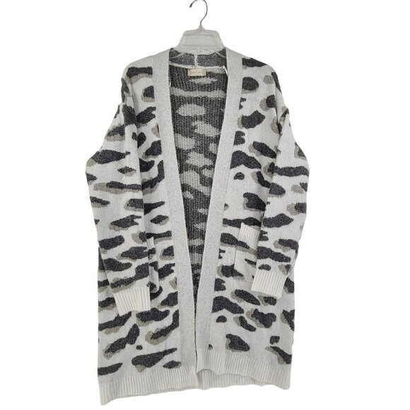 19. Altar'D State Women's Teddy Long Line Duster Cardigan Multi Color Size S - Picture 1 of 9